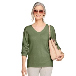 Women's Croft & Barrow® The Extra Soft V-Neck Sweater