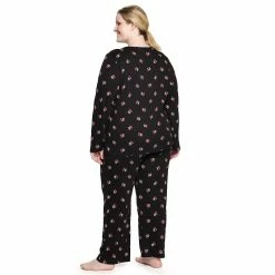 Plus Size Croft & Barrow® Textured Knit Henley Long Sleeve Pajama Top & Pajama Pants Sleep Set 6 Plus Size Croft & Barrow® Textured Knit Henley Long Sleeve Pajama Top & Pajama Pants Sleep Set -Outlet Croft & Barrow Store 5011079 ALT
