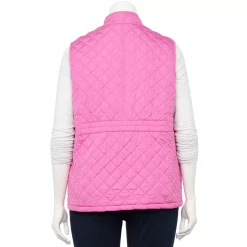 Plus Size Croft & Barrow® Woven Quilted Vest -Outlet Croft & Barrow Store 5047831 ALT