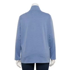 Plus Size Croft & Barrow® Zip-Front Fleece Jacket -Outlet Croft & Barrow Store 5152260 ALT