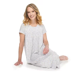 Women's Croft & Barrow® Short Sleeve Henley Nightgown 13 Women's Croft & Barrow® Short Sleeve Henley Nightgown -Outlet Croft & Barrow Store 5177217 ALT2
