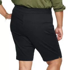 Plus Size Croft & Barrow® Effortless Stretch Bermuda Shorts -Outlet Croft & Barrow Store 5180986 ALT