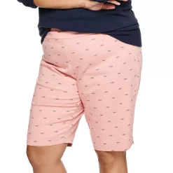 Plus Size Croft & Barrow® Effortless Stretch Bermuda Shorts -Outlet Croft & Barrow Store 5180986 Dragonfly
