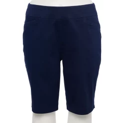 Plus Size Croft & Barrow® Effortless Stretch Bermuda Shorts -Outlet Croft & Barrow Store 5180986 Navy