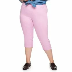 Plus Size Croft & Barrow® Effortless Stretch Capri Pants -Outlet Croft & Barrow Store 5181005 Lilac