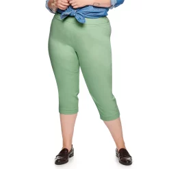 Plus Size Croft & Barrow® Effortless Stretch Capri Pants -Outlet Croft & Barrow Store 5181005 Olive