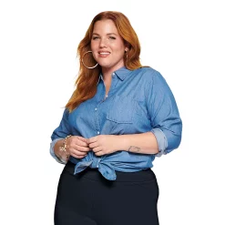 Plus Size Croft & Barrow® Effortless Stretch Capri Pants -Outlet Croft & Barrow Store 5181005 Rinse Wash