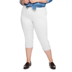 Plus Size Croft & Barrow® Effortless Stretch Capri Pants -Outlet Croft & Barrow Store 5181005 White