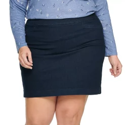 Plus Size Croft & Barrow® Effortless Stretch Skort 14 Plus Size Croft & Barrow® Effortless Stretch Skort -Outlet Croft & Barrow Store 5181081 Indigo Denim