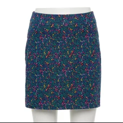 Petite Croft & Barrow® Effortless Stretch Skort -Outlet Croft & Barrow Store 5188851 Navy Floral