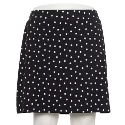 Plus Size Croft & Barrow® Easy Pull-On Skort -Outlet Croft & Barrow Store 5211682 Black Dot