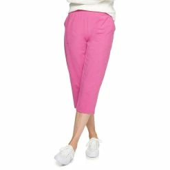 Petite Croft & Barrow® Easy Pull-On Knit Capri Pants -Outlet Croft & Barrow Store 5211701 Pink