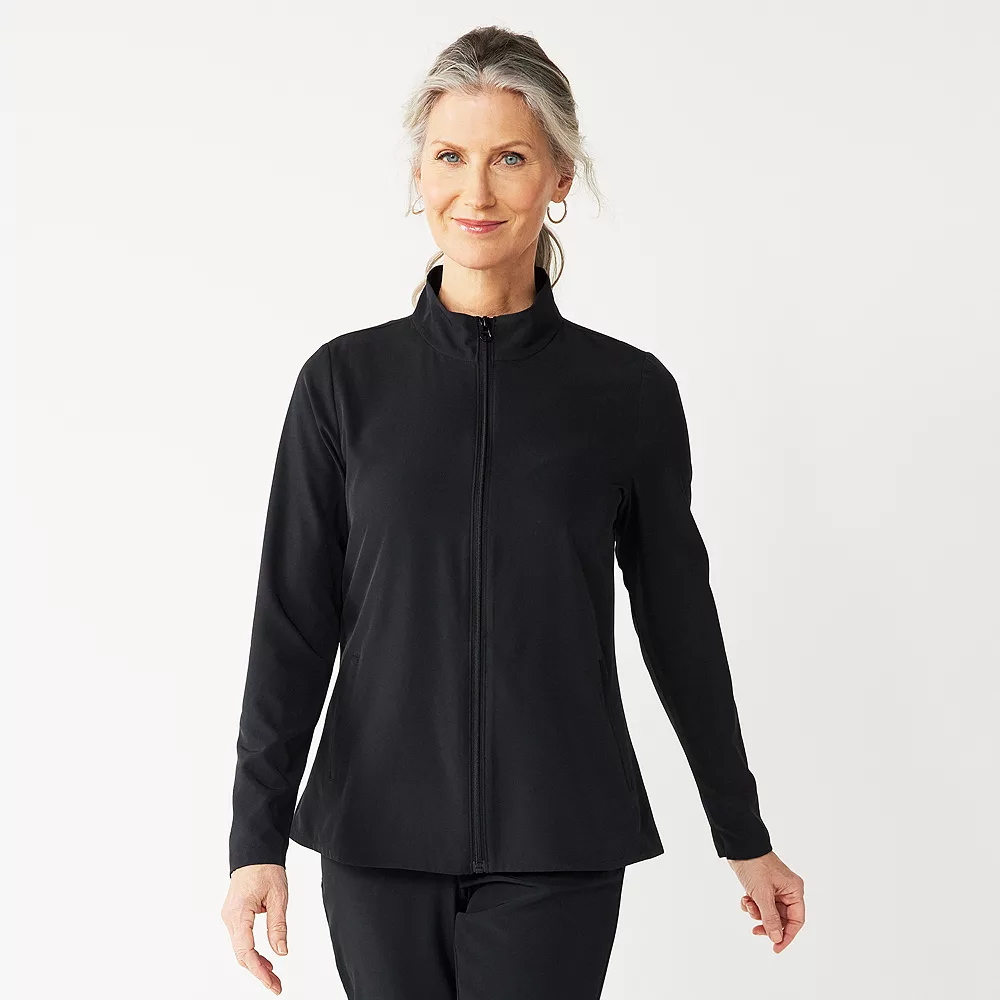 Women's Croft & Barrow® Classic Comfort Collection Zip Jacket 2 Women's Croft & Barrow® Classic Comfort Collection Zip Jacket - Image 2