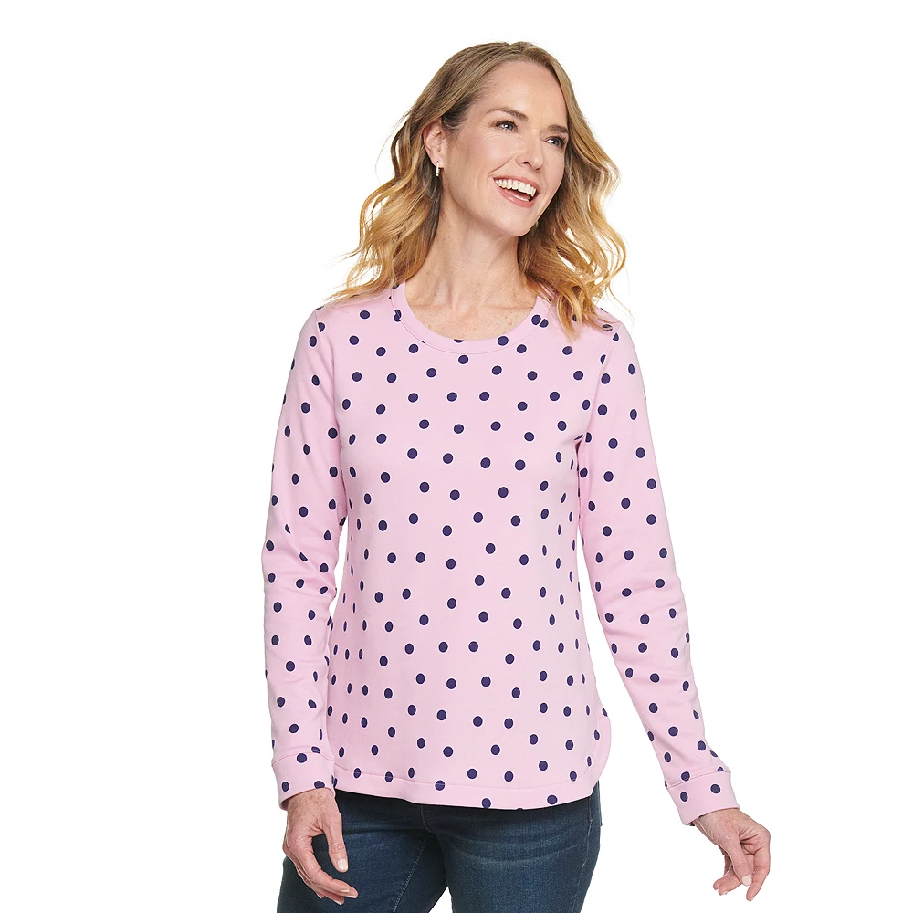 Women's Croft & Barrow® Athleisure Crewneck Sweatshirt 7 Women's Croft & Barrow® Athleisure Crewneck Sweatshirt - Image 7