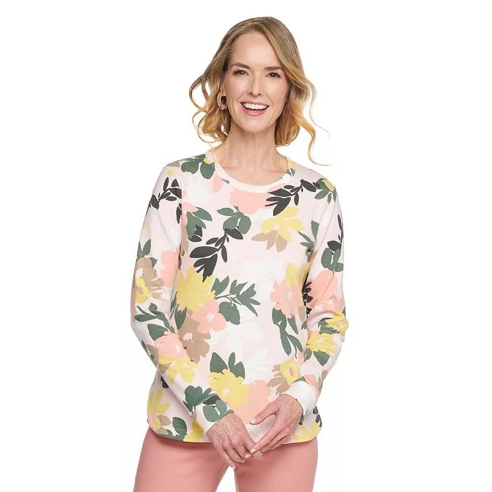 Women's Croft & Barrow® Athleisure Crewneck Sweatshirt 8 Women's Croft & Barrow® Athleisure Crewneck Sweatshirt - Image 8