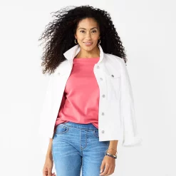 Petite Croft & Barrow® Boatneck Tee -Outlet Croft & Barrow Store 5233590 Watermelon Soda