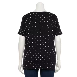 Plus Size Croft & Barrow® Essential Crewneck Tee -Outlet Croft & Barrow Store 5252564 ALT