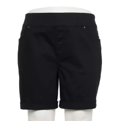 Plus Size Croft & Barrow® Pull-On Jean Shorts 6 Plus Size Croft & Barrow® Pull-On Jean Shorts -Outlet Croft & Barrow Store 5260839 Black