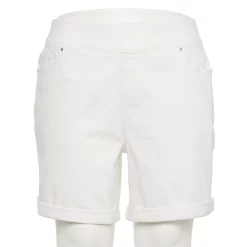 Plus Size Croft & Barrow® Pull-On Jean Shorts 7 Plus Size Croft & Barrow® Pull-On Jean Shorts -Outlet Croft & Barrow Store 5260839 White