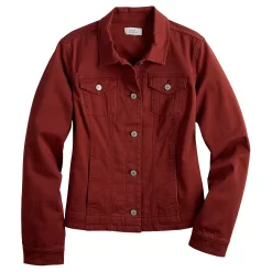 Women's Croft & Barrow® Jean Jacket -Outlet Croft & Barrow Store 5287832 ALT5