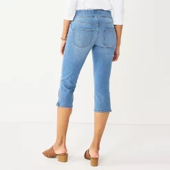 Women's Croft & Barrow® Pull-On Capri Jeans 10 Women's Croft & Barrow® Pull-On Capri Jeans -Outlet Croft & Barrow Store 5339901 ALT
