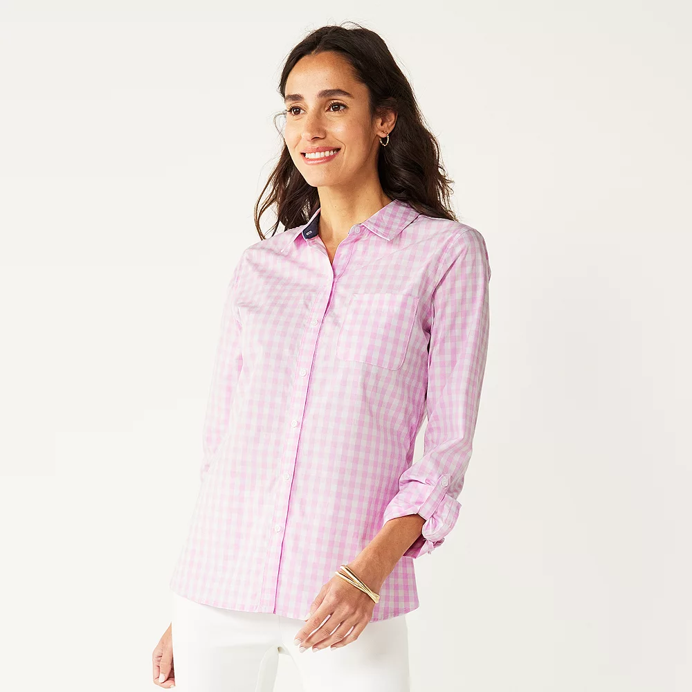 Petite Croft & Barrow® Essential Comfort Stretch Shirt 2 Petite Croft & Barrow® Essential Comfort Stretch Shirt - Image 2