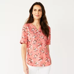 Petite Croft & Barrow® Utility Henley Top