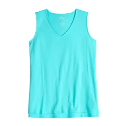 Women's Croft & Barrow® Soft V-Neck Tank -Outlet Croft & Barrow Store 5508023 ALT5