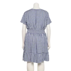 Plus Size Croft & Barrow® Smocked Waist Challis Dress -Outlet Croft & Barrow Store 5510668 ALT
