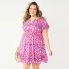Plus Size Croft & Barrow® Smocked Waist Challis Dress