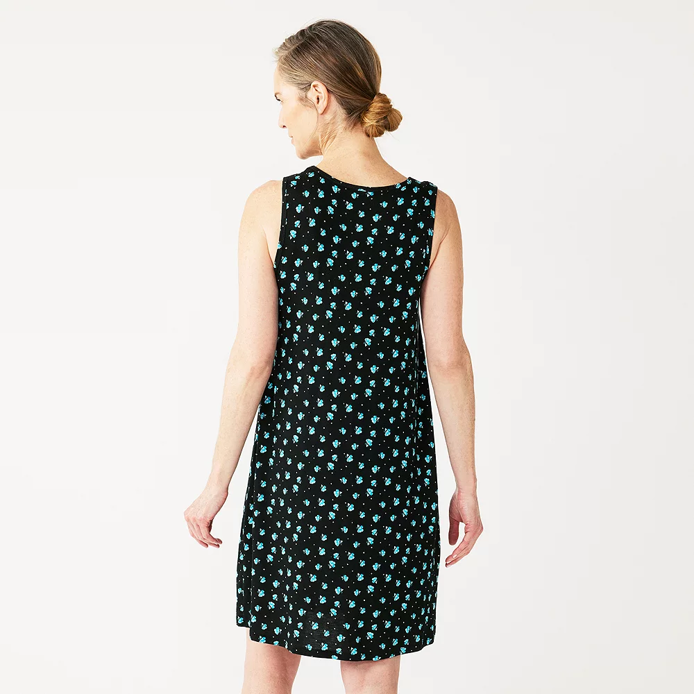 Women's Croft & Barrow® Sleeveless Nightgown 5 Women's Croft & Barrow® Sleeveless Nightgown - Image 5