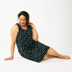 Plus Size Croft & Barrow® Sleeveless Nightgown -Outlet Croft & Barrow Store 5514248 ALT2