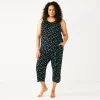 Plus Size Croft & Barrow® Pajama Tank & Pajama Capri Pants Sleep Set