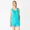 Petite Croft & Barrow® Pajama Tank & Pajama Shorts Sleep Set