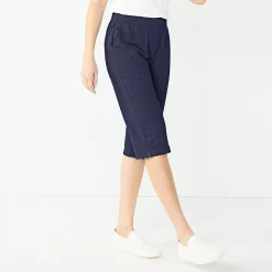 Women's Croft & Barrow® French Terry Skimmer Pants 13 Women's Croft & Barrow® French Terry Skimmer Pants -Outlet Croft & Barrow Store 5514858 Navy