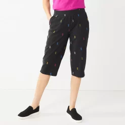 Women's Croft & Barrow® French Terry Skimmer Pants 11 Women's Croft & Barrow® French Terry Skimmer Pants -Outlet Croft & Barrow Store 5514858 Pineapple Print