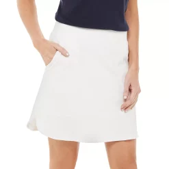 Petite Croft & Barrow® Easy Pull On Skort -Outlet Croft & Barrow Store 5521562 Bright White