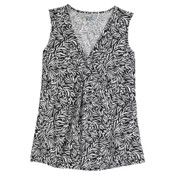 Women's Croft & Barrow® Pleated V-Neck Tank 43 Women's Croft & Barrow® Pleated V-Neck Tank -Outlet Croft & Barrow Store 5522983 ALT5