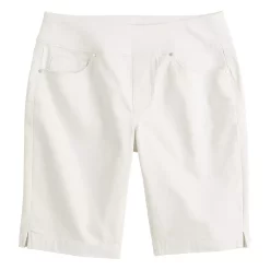 Women's Croft & Barrow® Pull-On Bermuda Jean Shorts -Outlet Croft & Barrow Store 5523581 ALT5