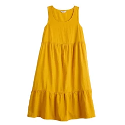 Women's Croft & Barrow® Tiered Sleeveless Swing Dress -Outlet Croft & Barrow Store 5533243 ALT5