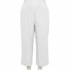 Plus Size Croft & Barrow® Wide-Leg Twill Crop Pants