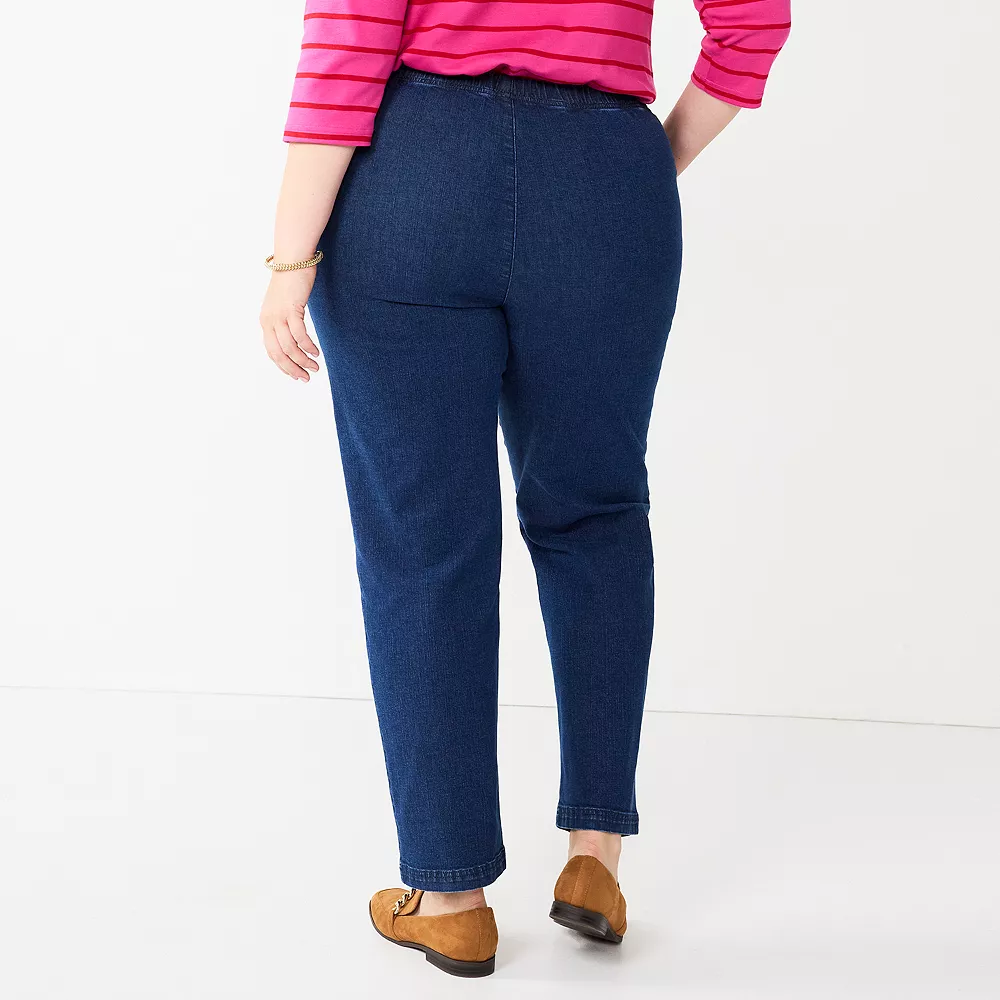 Plus Women's Croft & Barrow® Classic Pull-On Jeans 5 Plus Women's Croft & Barrow® Classic Pull-On Jeans - Image 5
