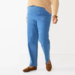 Plus Women's Croft & Barrow® Classic Pull-On Jeans 7 Plus Women's Croft & Barrow® Classic Pull-On Jeans -Outlet Croft & Barrow Store 5544163 Med Wash