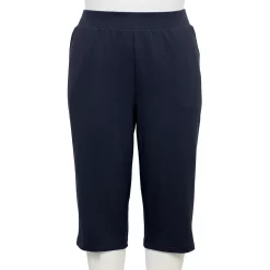 Plus Size Croft & Barrow® French Terry Skimmer Pants -Outlet Croft & Barrow Store 5550187 Genuine Navy