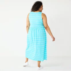 Plus Size Croft & Barrow® Sleeveless Tank Maxi Dress -Outlet Croft & Barrow Store 5550312 ALT