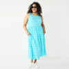 Plus Size Croft & Barrow® Sleeveless Tank Maxi Dress
