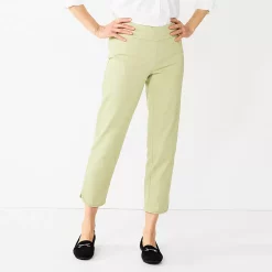 Women's Croft & Barrow® Effortless Stretch Ankle Pants 21 Women's Croft & Barrow® Effortless Stretch Ankle Pants -Outlet Croft & Barrow Store 5554717 Green