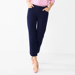 Women's Croft & Barrow® Effortless Stretch Ankle Pants 16 Women's Croft & Barrow® Effortless Stretch Ankle Pants -Outlet Croft & Barrow Store 5554717 Navy