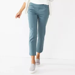 Women's Croft & Barrow® Effortless Stretch Ankle Pants 17 Women's Croft & Barrow® Effortless Stretch Ankle Pants -Outlet Croft & Barrow Store 5554717 Steel