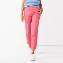 Women's Croft & Barrow® Effortless Stretch Ankle Pants 19 Women's Croft & Barrow® Effortless Stretch Ankle Pants -Outlet Croft & Barrow Store 5554717 Watermelon